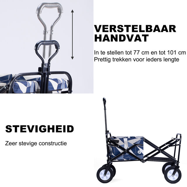 Packaway Foldbar Bolderkar Abstrakt Pastel 70 kg