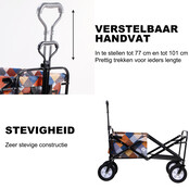 Packaway Opvouwbare Bolderkar Blok 70kg