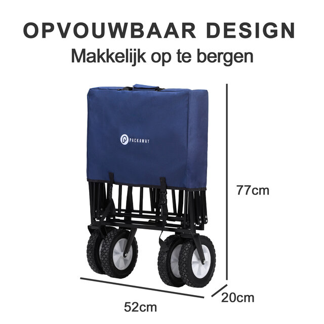Bolderkar pieghevole Packaway blu scuro 70 kg