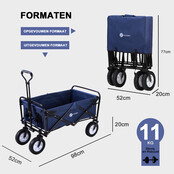 Bolderkar pieghevole Packaway blu scuro 70 kg