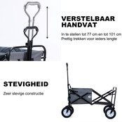 Packaway Faltbare Schubkarre Grau 70kg