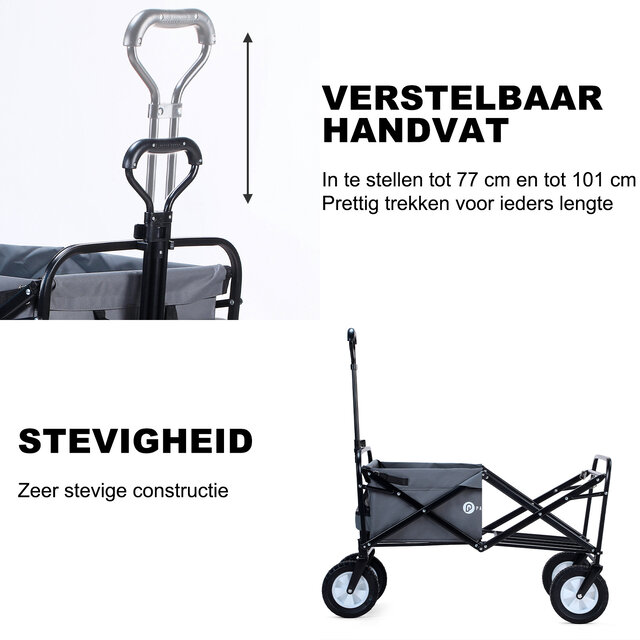 Packaway Opvouwbare Bolderkar Grijs 70kg