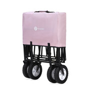 Packbares, faltbares Bolderkar Pink, 70 kg
