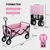 Packaway Plegable Bolderkar Rosa 70kg