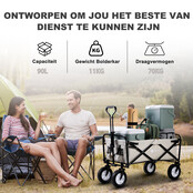 Packbares, faltbares Bolderkar Taupe, 70 kg