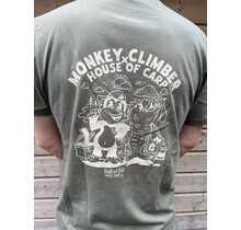 Monkey Climber x House of Carp 15 Jahre T-Shirt Olivgrün
