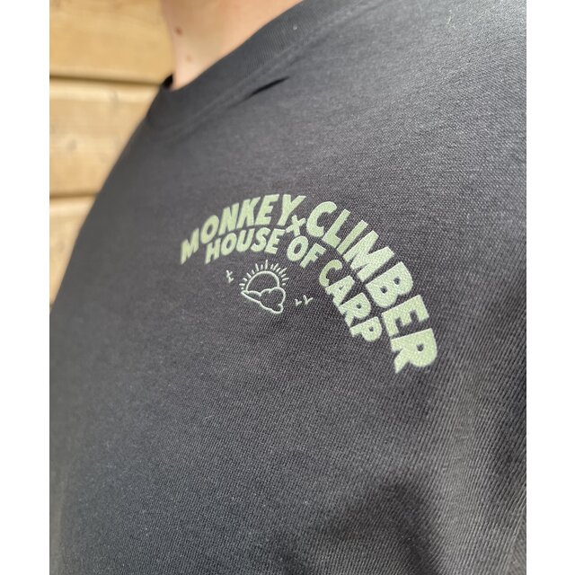 Camiseta negra Monkey Climber x House of Carp 15 años