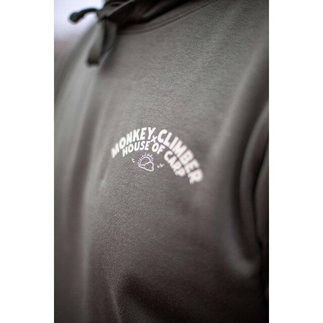 Monkey Climber x House of Carp 15 Jahre Kapuzenpullover Olivgrün