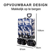 Packaway XL Opvouwbare Bolderkar Abstract Colors Pastel 80kg