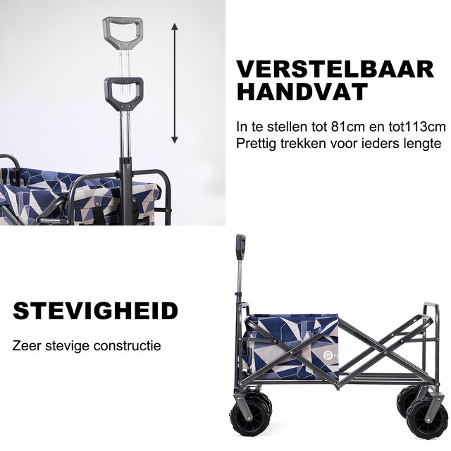 Packaway XL faltbar Bolderkar Abstrakte Farben Pastell 80kg