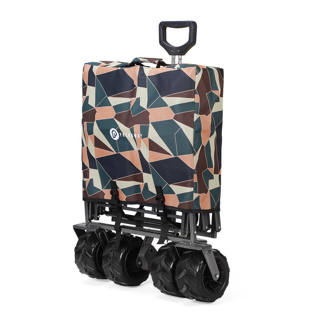 Carrello pieghevole Packaway XL con colori astratti, portata 80 kg.