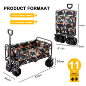Packaway XL foldbar vogn abstrakte farver 80 kg