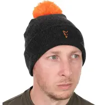 Fox Collection Bobble Hat Black/Orange