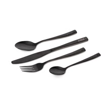 Ensemble de couverts Fox Cookware en acier inoxydable noir