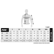 Camiseta Fox Collection negra y naranja