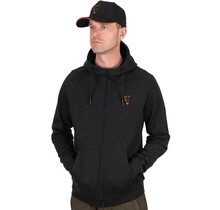 Fox Collection Leichter Hoodie Schwarz & Orange