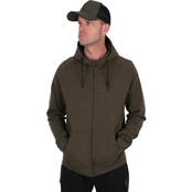 Sweat à capuche léger Fox Collection vert et noir