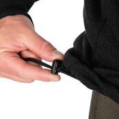 Fox Collection Sherpa-Jacke Schwarz & Orange