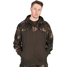 Sudadera ligera con capucha y cremallera dividida Fox color caqui/camuflaje