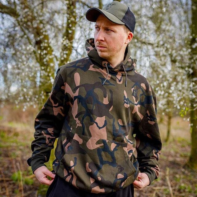 Sweat à capuche léger camouflage Fox