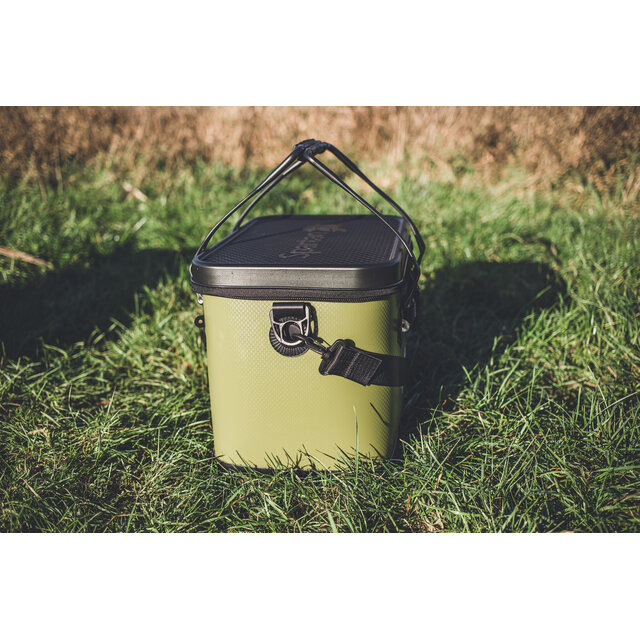 Borsa da tavolo Spartan Tackle in carbonio EVA, colore verde.