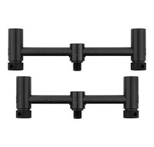 Barras de pesca Fox Black Label Carbon ajustables para 2 cañas