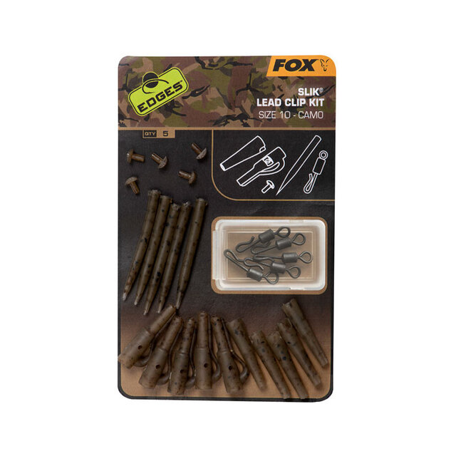 Fox Edges Camo Slik Lead Clip Kit Größe 10