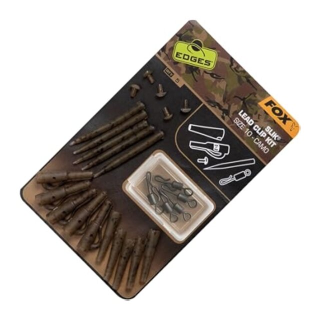 Kit de clip de seguridad para correa Fox Edges Camo, tamaño 7