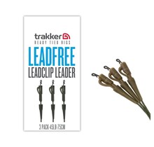 Trakker Leadfree Leadclip Leader Paquete de 3 (75 cm)