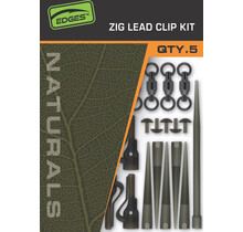 FOX Edges Naturals Zig Lead Clip Kit 5 stk.