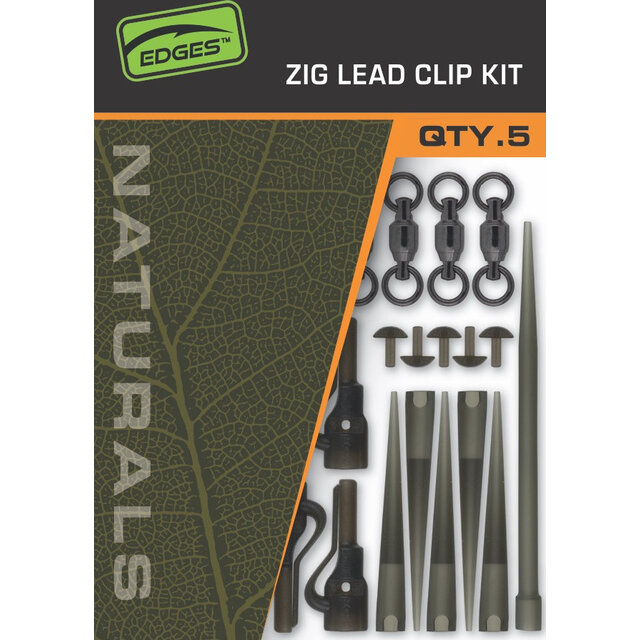 FOX Edges Naturals Zig Lead Clip Kit 5-teilig