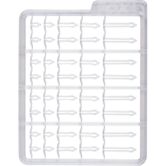 Topes extensores de bordes FOX, 2 unidades, transparentes