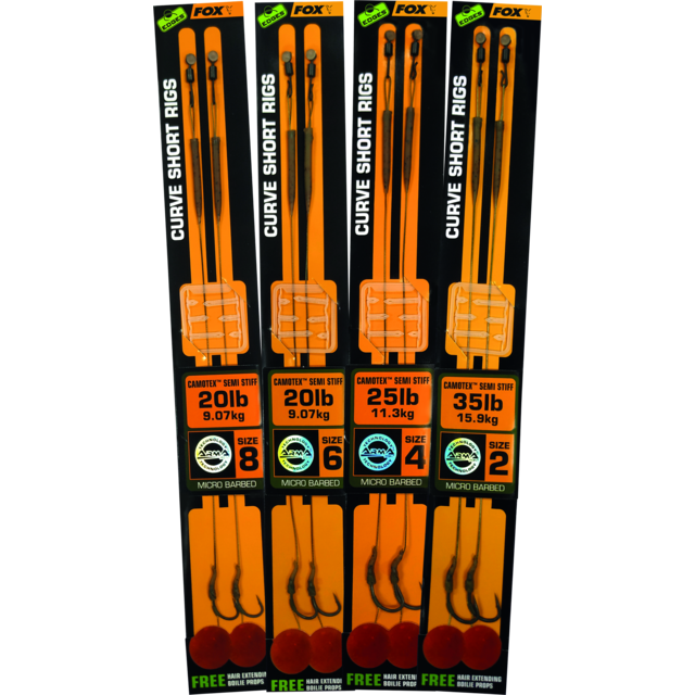 FOX Edges Curve Short Talla 2 35 lb Camotex Semi Rígido 2 piezas