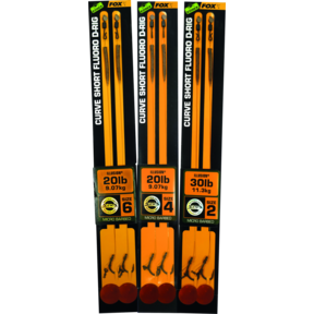 FOX Edges Curve Short Fluoro D-Rig Size 2 30lb Illusion 2pcs