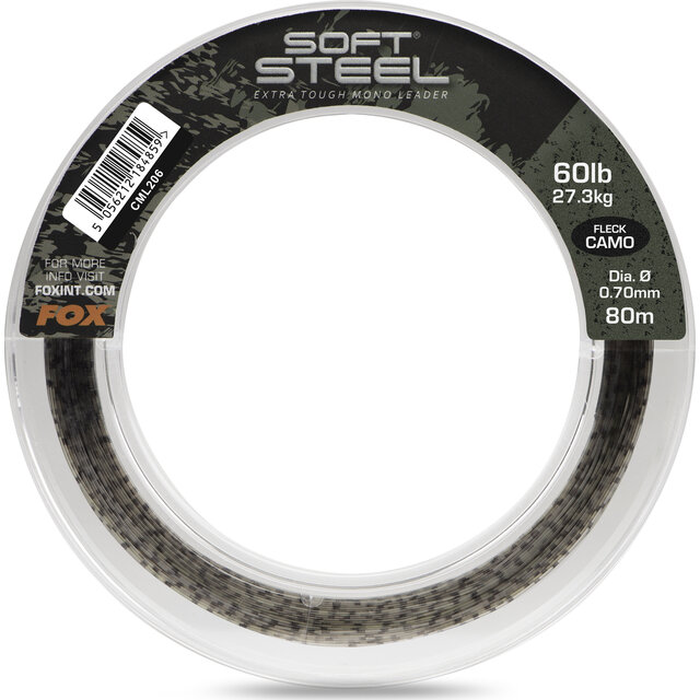 FOX Soft Steel Fleck Camo Forfang 60lb 27.3kg 0.70mm 80m