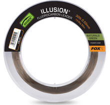 FOX Illusion Fluorocarbon forfang 30lb 13,6kg 0,50mm 50m Naturgrøn