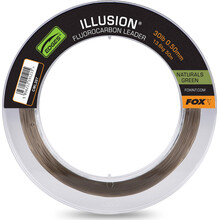 FOX Illusion Fluorocarbon Vorfach 30lb 13,6kg 0,50mm 50m Naturals grün