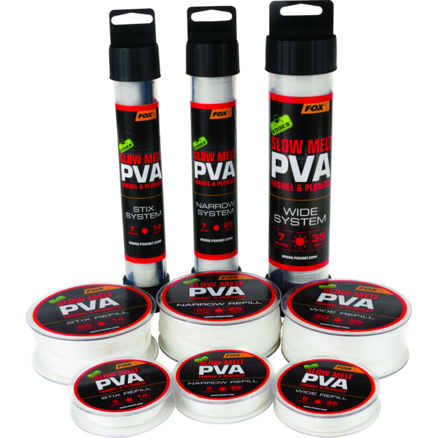 Système de mailles PVA à fusion lente FOX Edges, bâtonnets de 14 mm