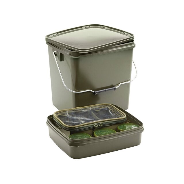 13 Ltr Olive Square Container incl. tray