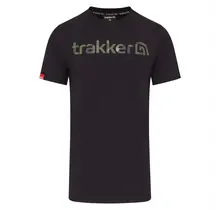 Trakker CR Logo T-Shirt Black Camo