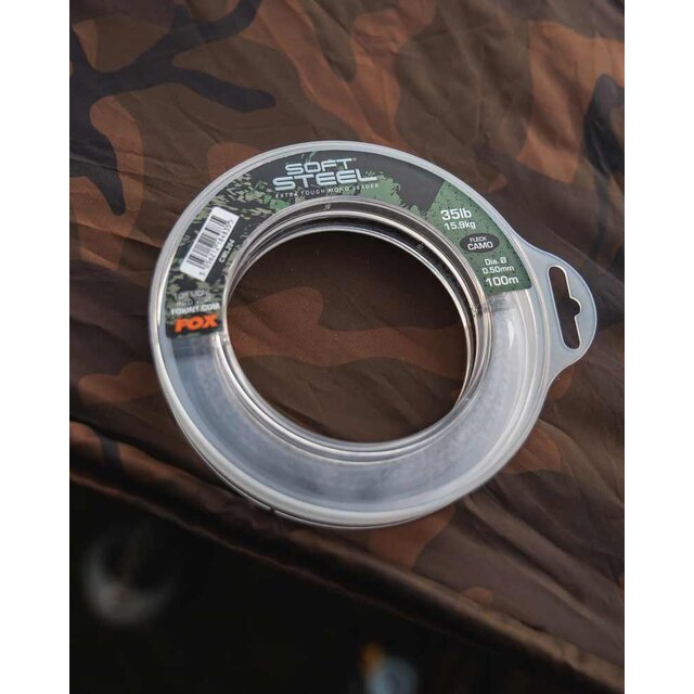 FOX Soft Steel Fleck Camo Forfang 60lb 27.3kg 0.70mm 80m