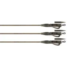 Aparejos FOX Edges Naturals Tubing Leadclip Ready Rigs Tamaño 7, 3 piezas