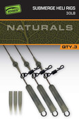 FOX Naturals Submerge Heli Rigs 30lb x 3
