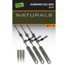 FOX Naturals Rig per elicotteri sommergibili da 30 libbre x 3