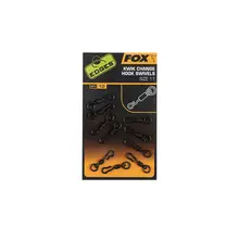 Émerillons à changement rapide FOX Edges, taille 11, lot de 10