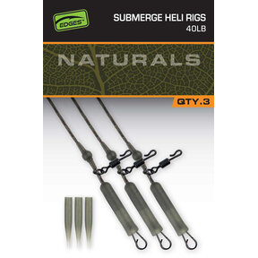 FOX Naturals Leadcore Heli Rig Leaders 50lb x 3