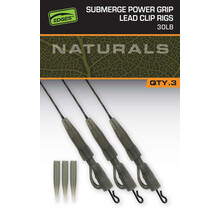 FOX Naturals Sub Power Grip Lead Clip Rigs 30lb x 3