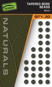 FOX Edges Naturals 4 mm konische Perlen, 30 Stück