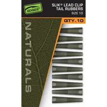 FOX Edges Naturals Größe 10 Slik Lead Clip Tail Rubber 10 Stück