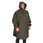 Poncho Fox color caqui, talla única.